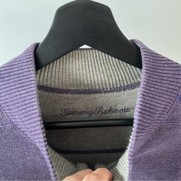 Tommy Bahama Flipshore Half-Zip Reversible Sweatshirt - Picture 6 of 12